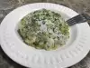 Брокколи с киноа и моцареллой