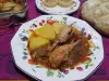 Куриные ножки с картофелем и шпинатом