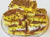 Быстрый пирог с джемом и грецкими орехами