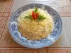 Закуска с яйцом и чесноком