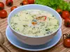 Легкий куриный суп с молоком