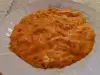 Томатная каша с яйцами