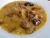 Грибной мясной соус с лисичками, шиитаке и белыми грибами