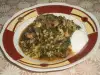 Грибы с рисом и крапивой