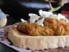 Греческая закуска из печеного сладкого перца и баклажанов