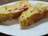 Картофельный рулет с ветчиной и сыром
