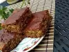 Кекс с грецкими орехами, медом и маслом