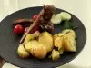 Стейки из ягнятины с картошкой