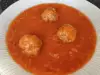 Тефтели в красном луковом соусе
