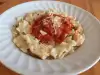 Мафальда с курицей и томатным соусом