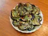 Маринованные баклажаны, запеченные на гриле