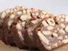 Сладкая колбаса с печеньем и лукумом