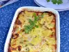 Гратен с куриной грудкой и картофелем