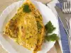 Зеленый омлет с приправами