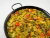 Жареный рис с овощами