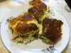 Запеканка из кабачков с рисом под яичной заливкой