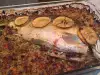 Карп фаршированный с фаршем и грецкими орехами