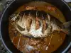 Запеченный карп с ореховой начинкой