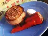 Мускатная тыква с начинкой из телячьего фарша