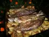 Форель с картофелем в духовке