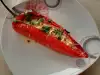 Печеный красный сладкий перец по-гречески