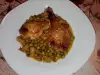 Куриные ножки с горошком
