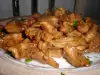Белое куриное мясо с соевым соусом
