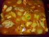 Блюдо по-деревенски с курицей и картофелем