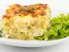 Быстрый гратен с размятым картофелем