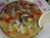 Рыбный суп со скумбрией и овощами