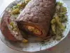 Рулет из фарша с сытной начинкой