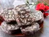 Сладкая колбаска из печенья по рецепту бабушки