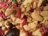 Картофельный салат с кислыми огурчиками и сладким перцем