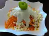 Морковный салат с молочным дрессингом