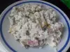 Марокканский салат с кускусом и курицей