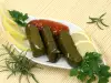 Голубцы из виноградных листьев с киноа