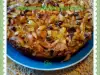 Пирог с яблоками и печеньем