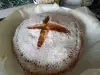 Красивый хлеб на соде к Сочельнику