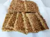 Полезные батончики с кунжутом и овсяными хлопьями