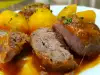 Свиные щечки с пивом и картошкой
