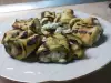 Кабачки на гриле со сливочным сыром