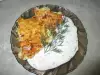 Запеканка с кабачками и молочным соусом