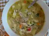 Вкусный куриный суп с лапшой
