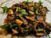 Тушеные грибы с кабачками в масле