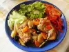 Тушеная крольчатина с целыми луковицами