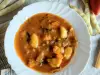 Стручковая фасоль с картофелем в кастрюле