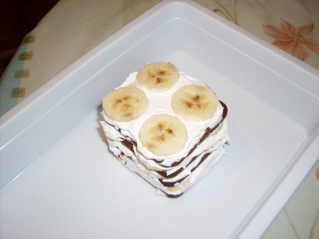 Самый вкусный банановый торт без выпечки
