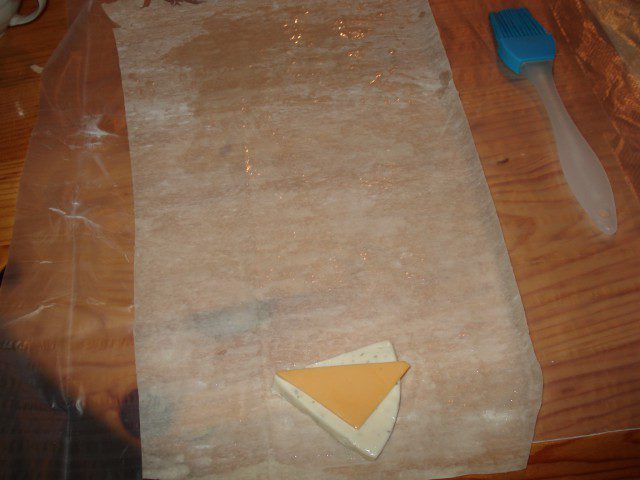 Плавленый сыр в тесте фило