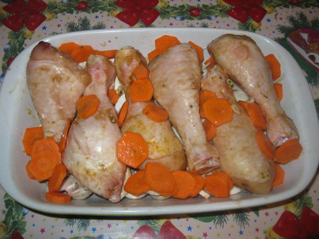 Куриные ножи в сливочном соусе
