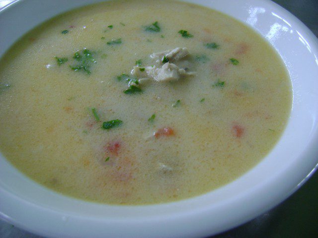 Овощной куриный суп